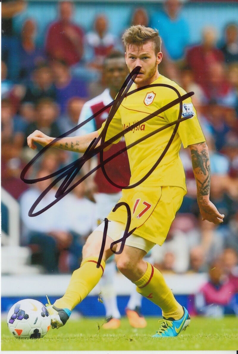 CARDIFF CITY HAND SIGNED ARON GUNNARSSON 6X4 Photo Poster painting 4.