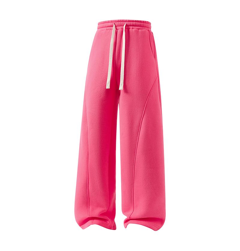 Men's Fleece Thermal Lined Sweatpants  Oversize Drawstring Waist Casual Loose Pants for Fall Winter School Season Daily Wear Stylish Menswear