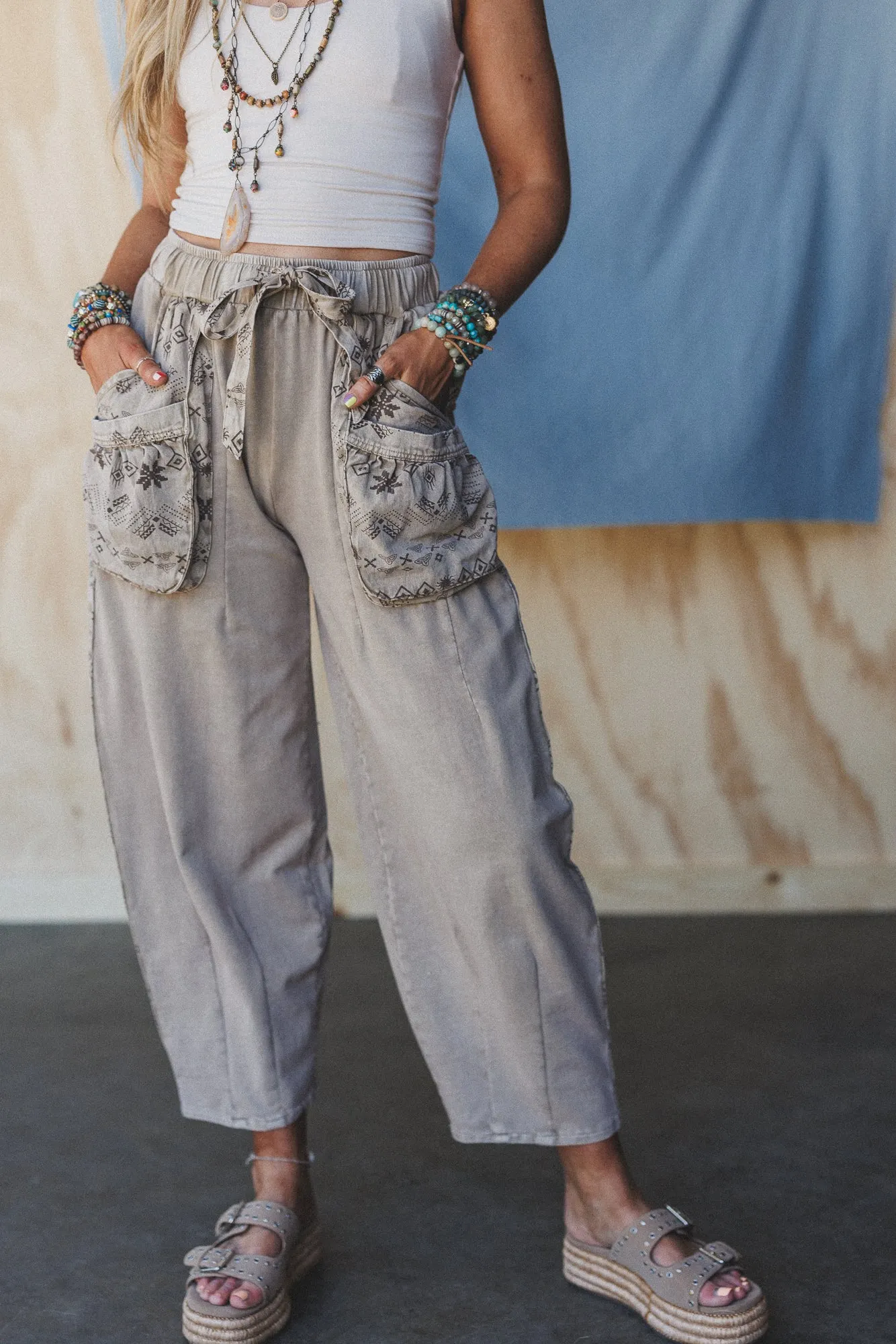 Zyana Wide Leg Pants - Mocha