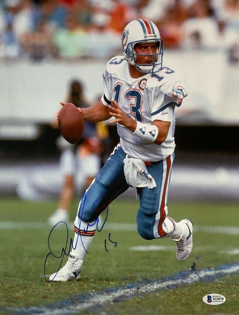 Dan Marino signed autographed 11x14 Photo Poster painting Dolphins Beckett COA