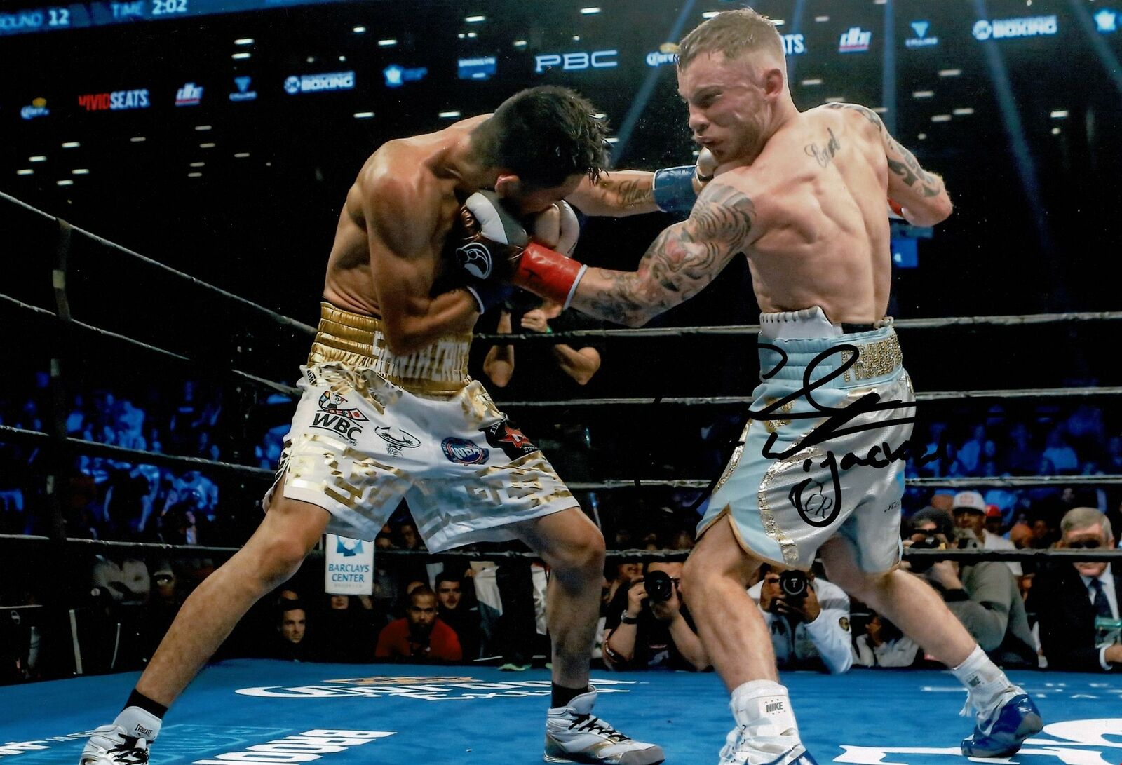 Carl Frampton SIGNED 12X8 Photo Poster painting The Jackal BOXING LEGEND AFTAL COA (A)