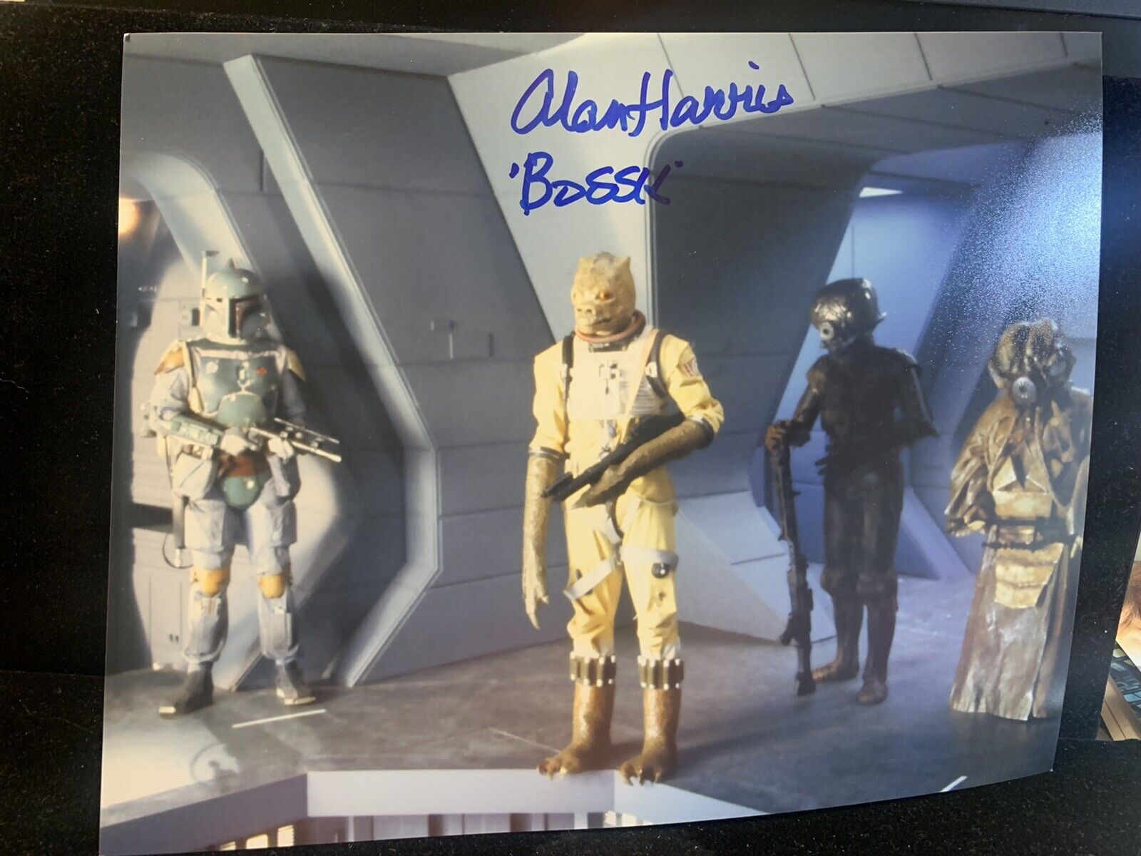 Alan Harris Autograph 8x10 Photo Poster painting Star Wars Bossk Signed JSA COA 3