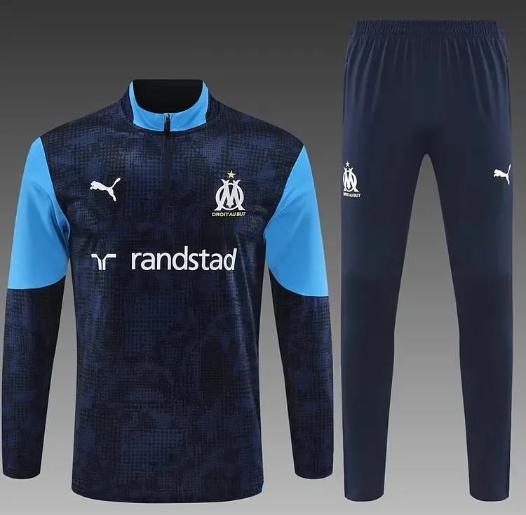 Marseille's royal blue training suit for the 2025-26 season