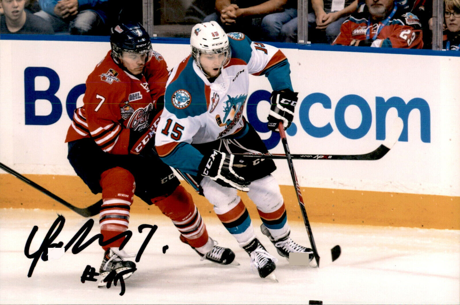 Tomas Soustal SIGNED 4x6 Photo Poster painting KELOWNA ROCKETS / CZECH REPUBLIC #3