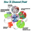 8pcs Cartoon DIY Diamond Painting Holz Untersetzer Kits mit Halter (Stich)