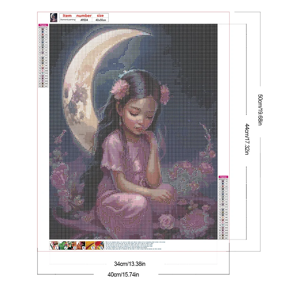 Diamond Painting - Full Round Drill - Girl(Canvas|40*50cm)