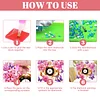 (US Local)Acrylic Special Shape Flower Butterfly Diamond Painting Clock Ornaments Kit