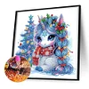Christmas Unicorn - Crystal Rhinestone Diamond Painting