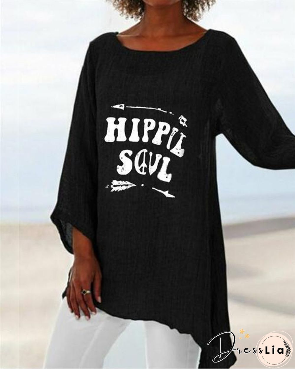 Crew Neck New Casual Lady Daily Shift Tops