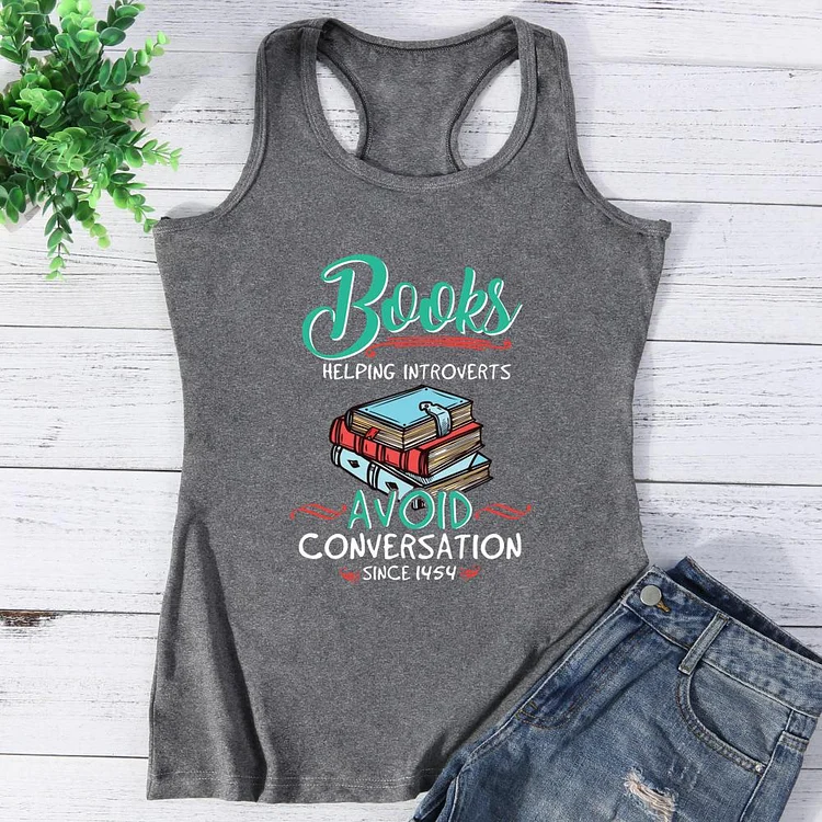 Books Help Introverts Vest Top