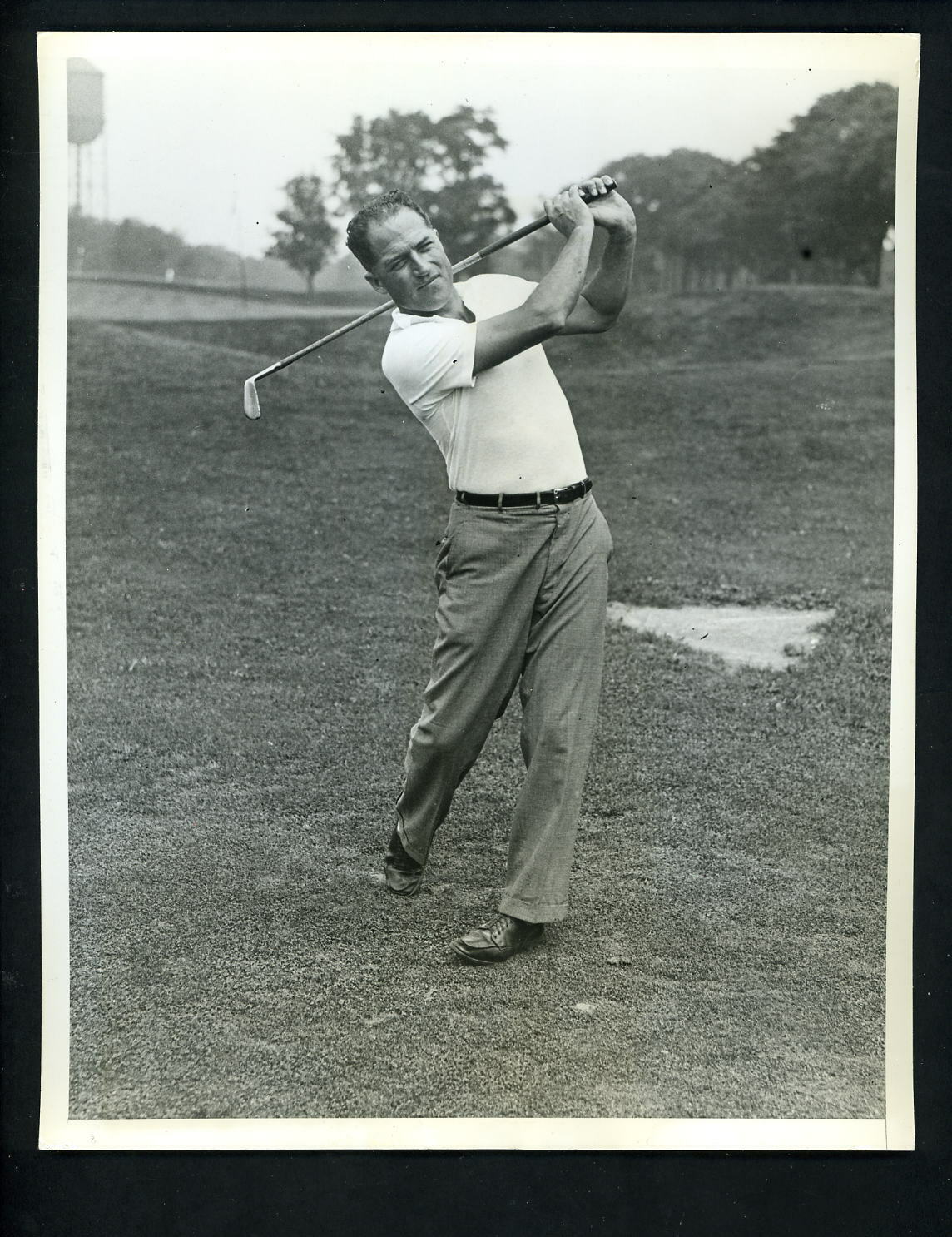 Ed Driggs 1935 New York State Amateur Golf Championship Winged Foot Press Photo Poster painting