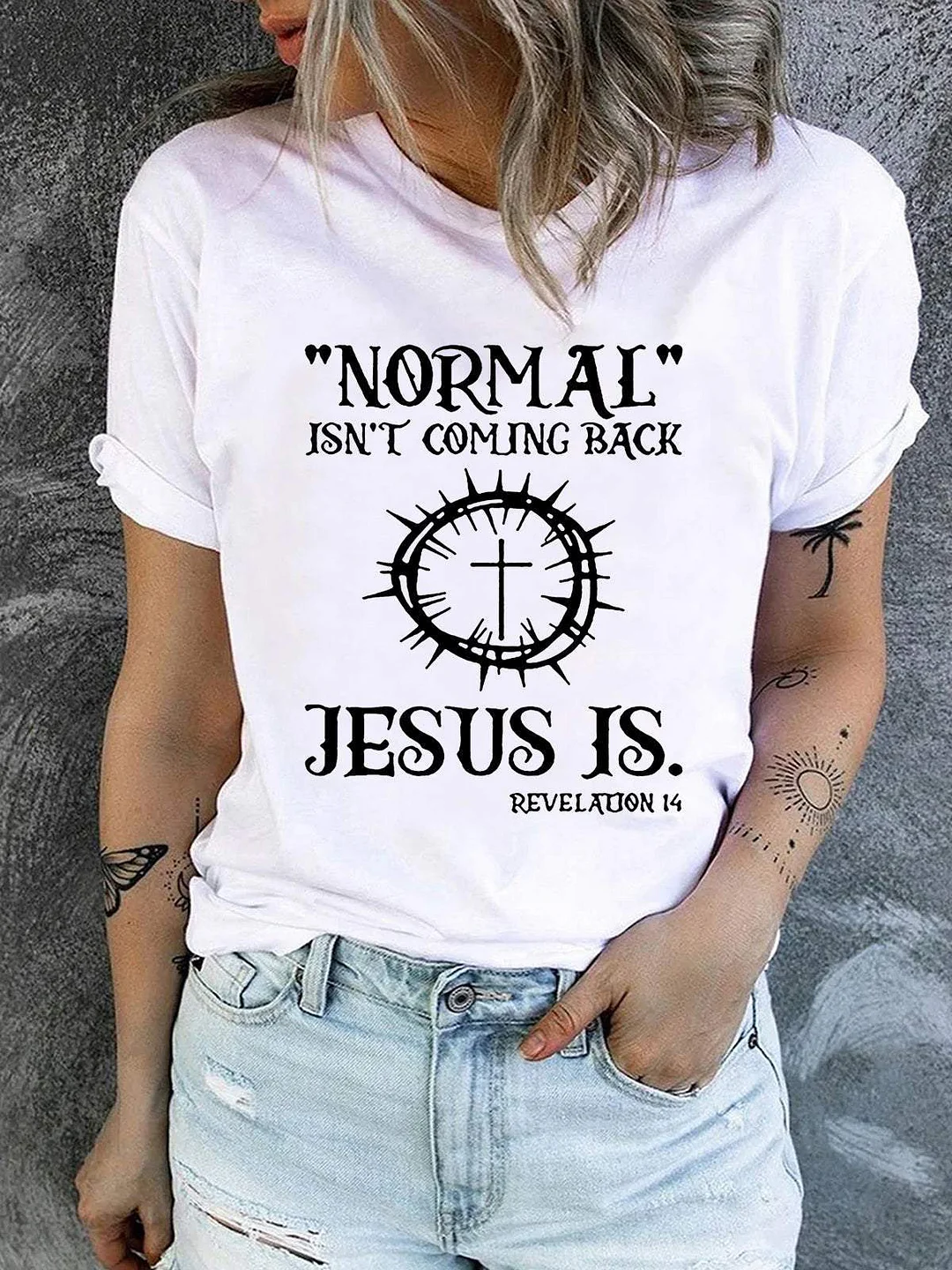 "Normal" Isn't Coming Back Printed Women's T-shirt