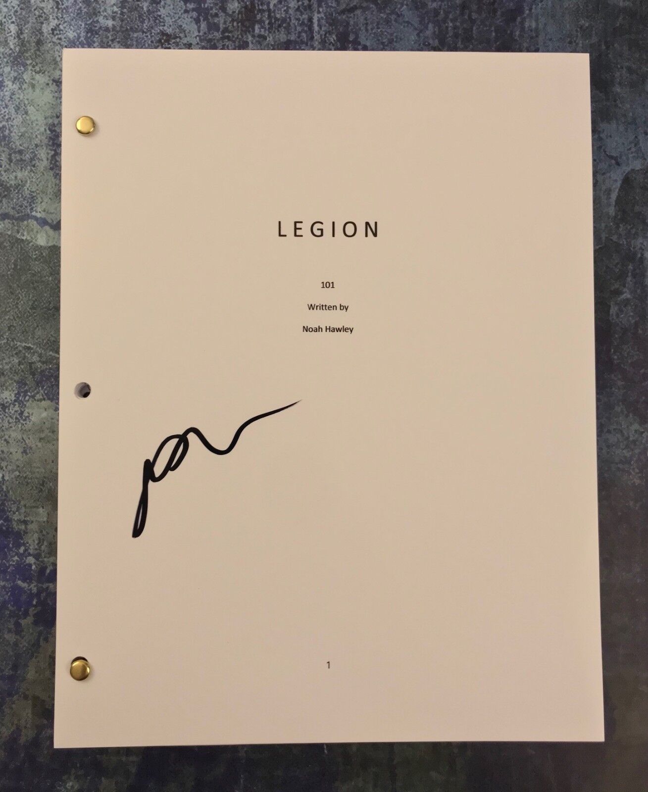 GFA Legion Lenny Busker * AUBREY PLAZA * Signed Full TV Series Script COA