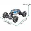 360&deg; Rotating Stunt Car, Rotating Stunt Car, 2.4G Dual Mode Remote Control Vehicle, All Terrain Climbing RC Truck, Toy Car with Lights and Music