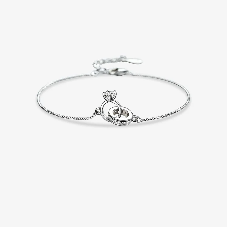 For Love - I Always Have I Always Will Interlocking Diamond Bracelet