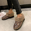 Sequined Snow Boots