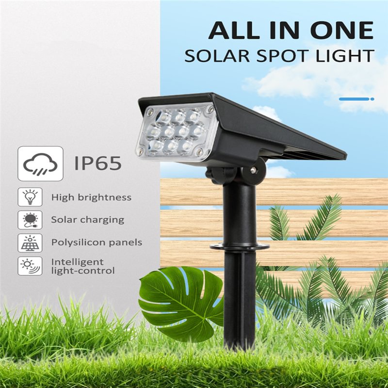 20LED Adjustable Solar Spotlight Solar Garden Light IP65 Wall Light Outdoor Solar Lamp、aliexpress、sdecorshop
