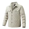 Men's Business Diamond Check Quilted Jacket