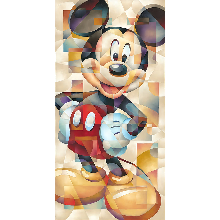 Glass Art Disney Mickey Mouse 30*50CM(Canvas) Full Square Drill Diamond Painting gbfke