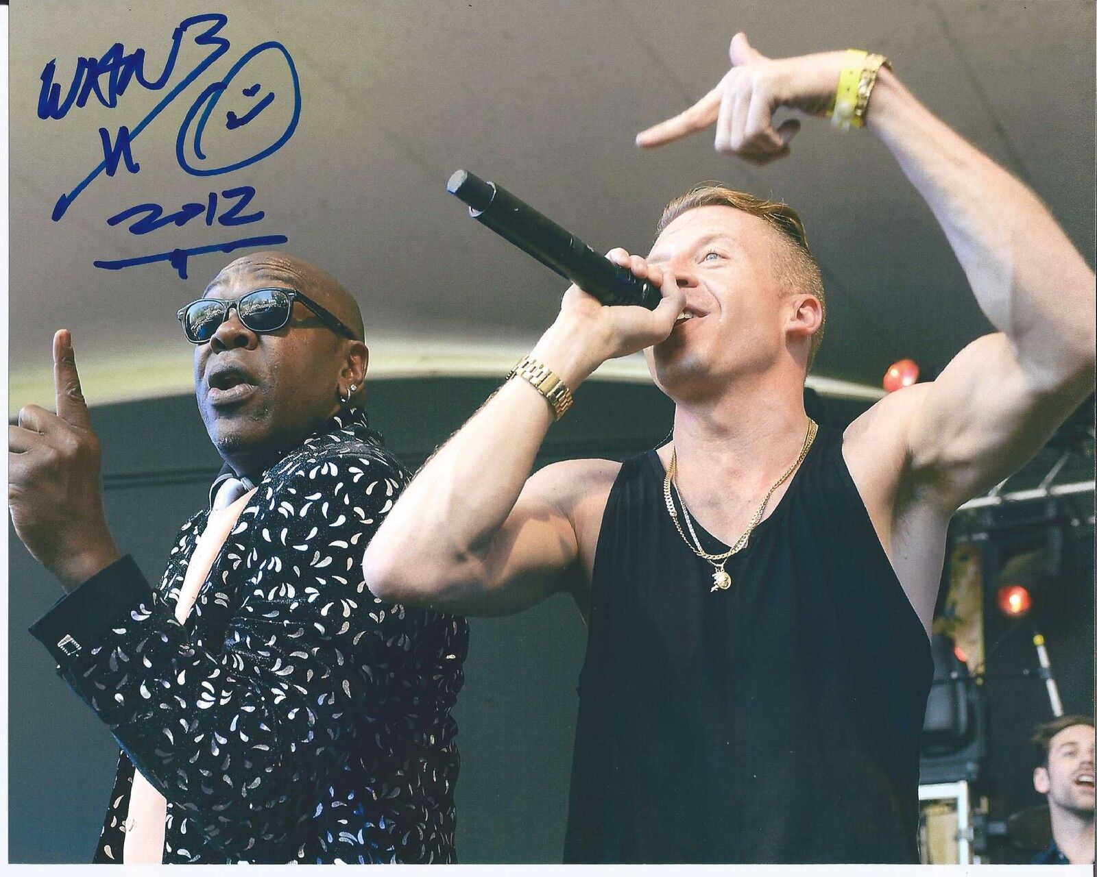 WANZ MICHAEL WANSLEY SIGNED AUTHENTIC 'THRIFT SHOP' 8X10 Photo Poster painting w/COA MACKLEMORE