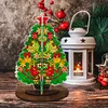 3D Double Sided Drills Diamond Painting Xmas Tree DIY Special Shaped Desk Ornament Kits