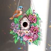 >SALE<Single Side 5D Diamond Painting Dots Pendant Wall Decor (Flower Bird Cage KJ091)