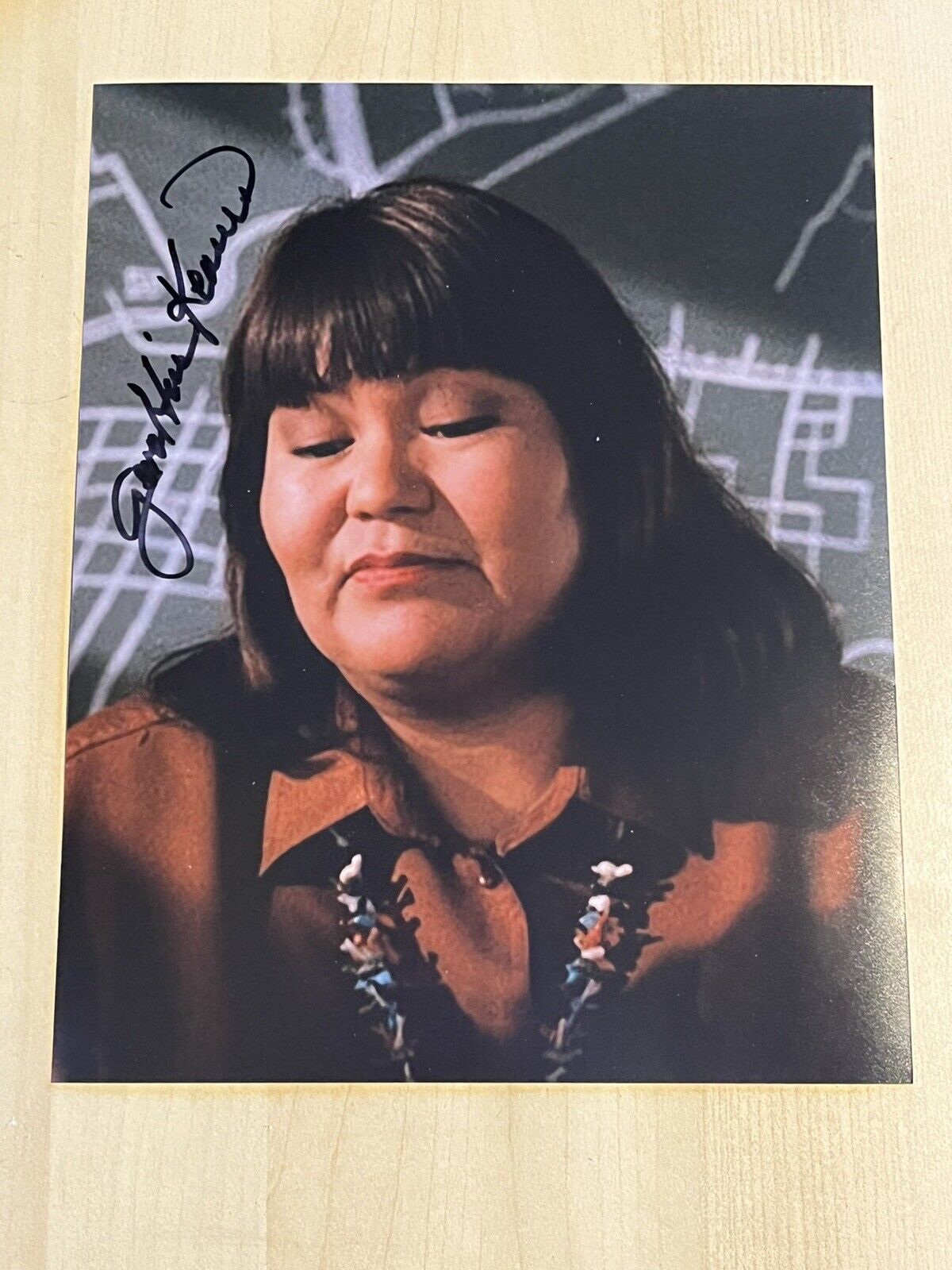 GERALDINE KEAMS HAND SIGNED 8x10 Photo Poster painting ACTRESS AUTOGRAPHED TWIN PEAKS SHOW COA