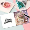 (US Only)6PCS DIY Diamond Art Greeting Cards Birthday Theme Congratulations Cards & Gifts