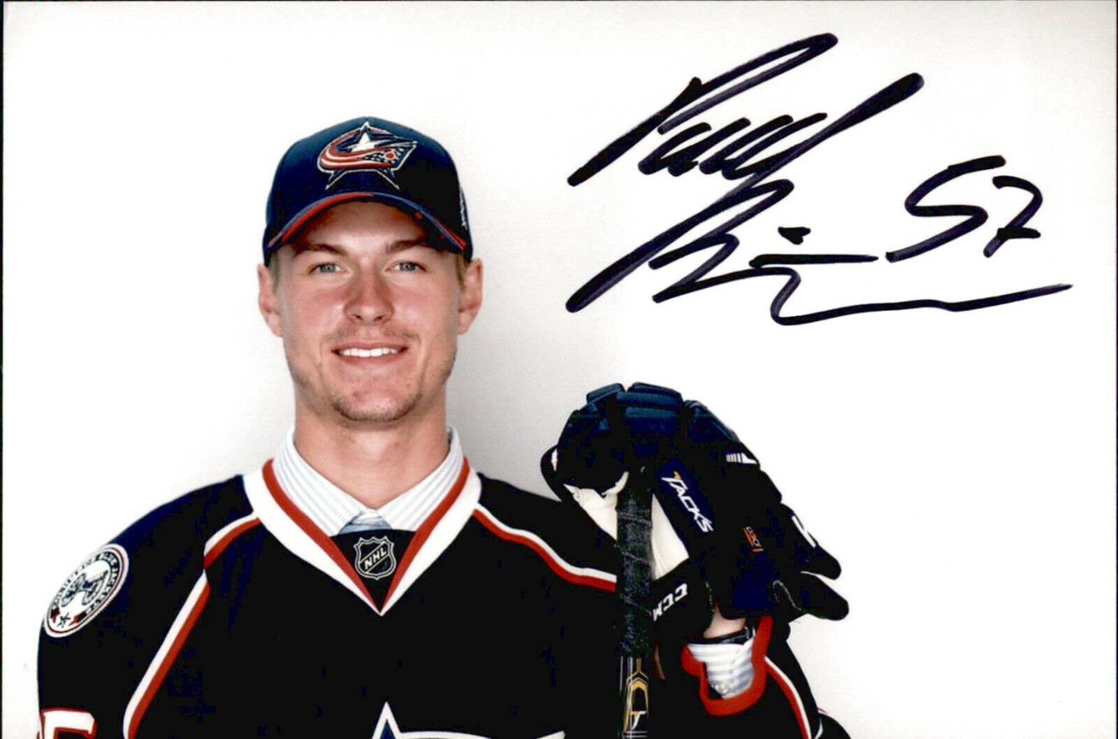 Paul Bittner SIGNED autographed 4x6 Photo Poster painting COLUMBUS BLUE JACKETS #3