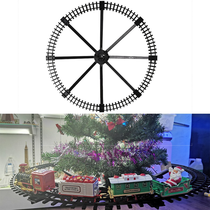 Tegooe Christmas Tree Hanging Electric Train Set with Sound and Light ABS Material