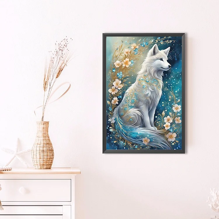 Arctic Fox - Full Round - Diamond Painting (40*60cm)