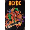 AC/DC - Panneaux en &eacute;tain m&eacute;tallique(20*30cm/30*40cm) - Musique