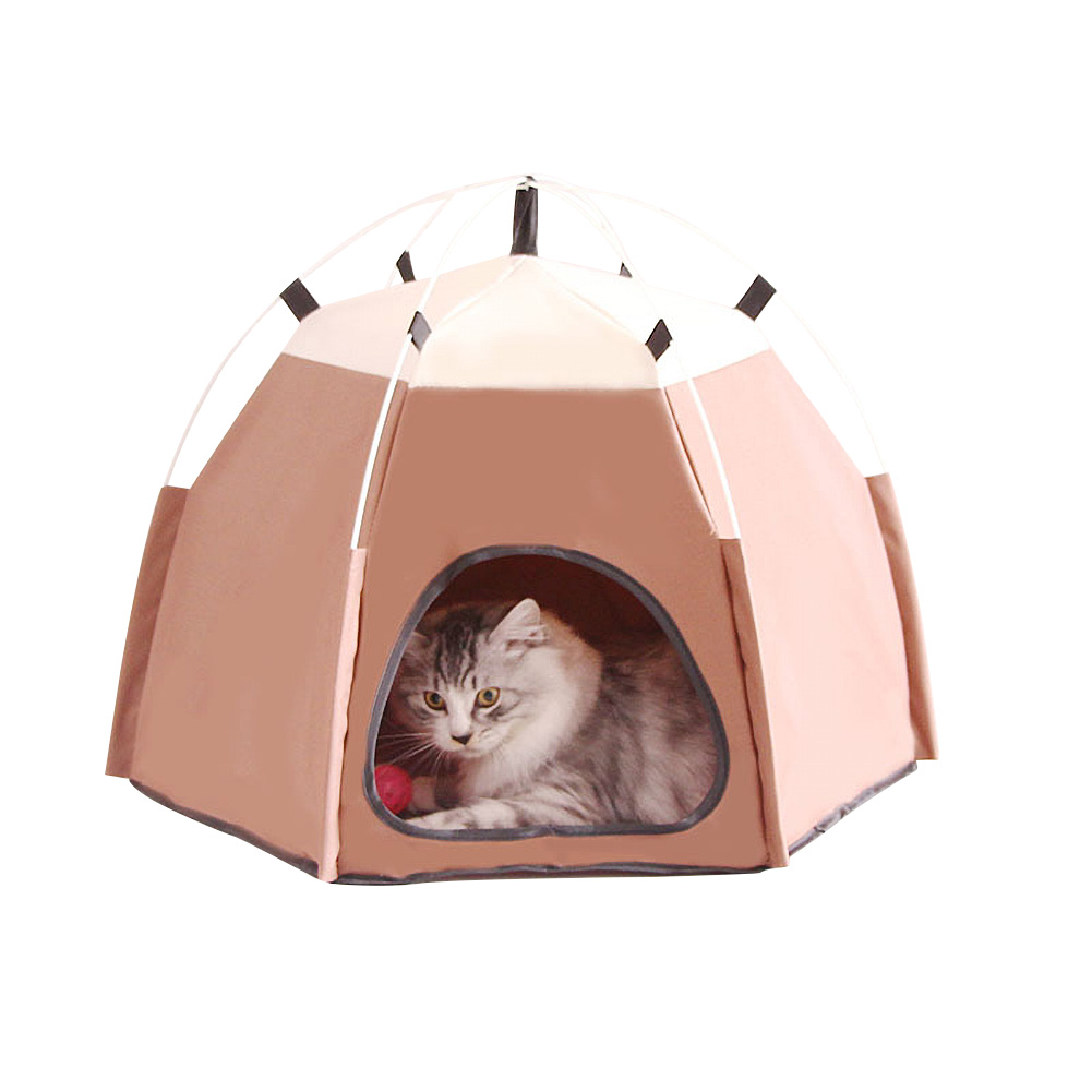 

Portable Folding Dog House Pet Cage Cat Carrier Tent Playpen Bed, Pink, 501 Original