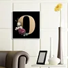 Diamond Painting -DIY Full Square Drill Flower Letter O(45*45 CM)