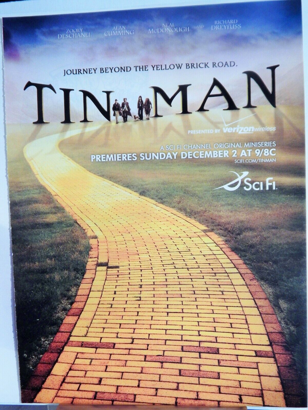 TIN MAN SCIFI TV CHANNEL OZ MINISERIES 2007 VTG Photo Poster painting AD, RARE EPHEMERA