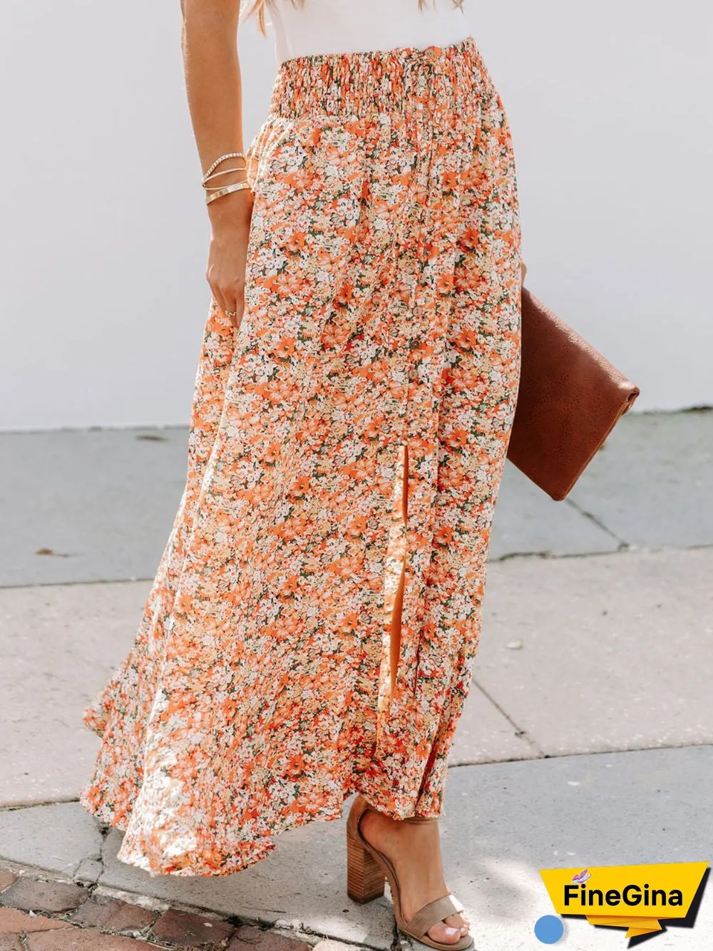 Casual Floral Skirts