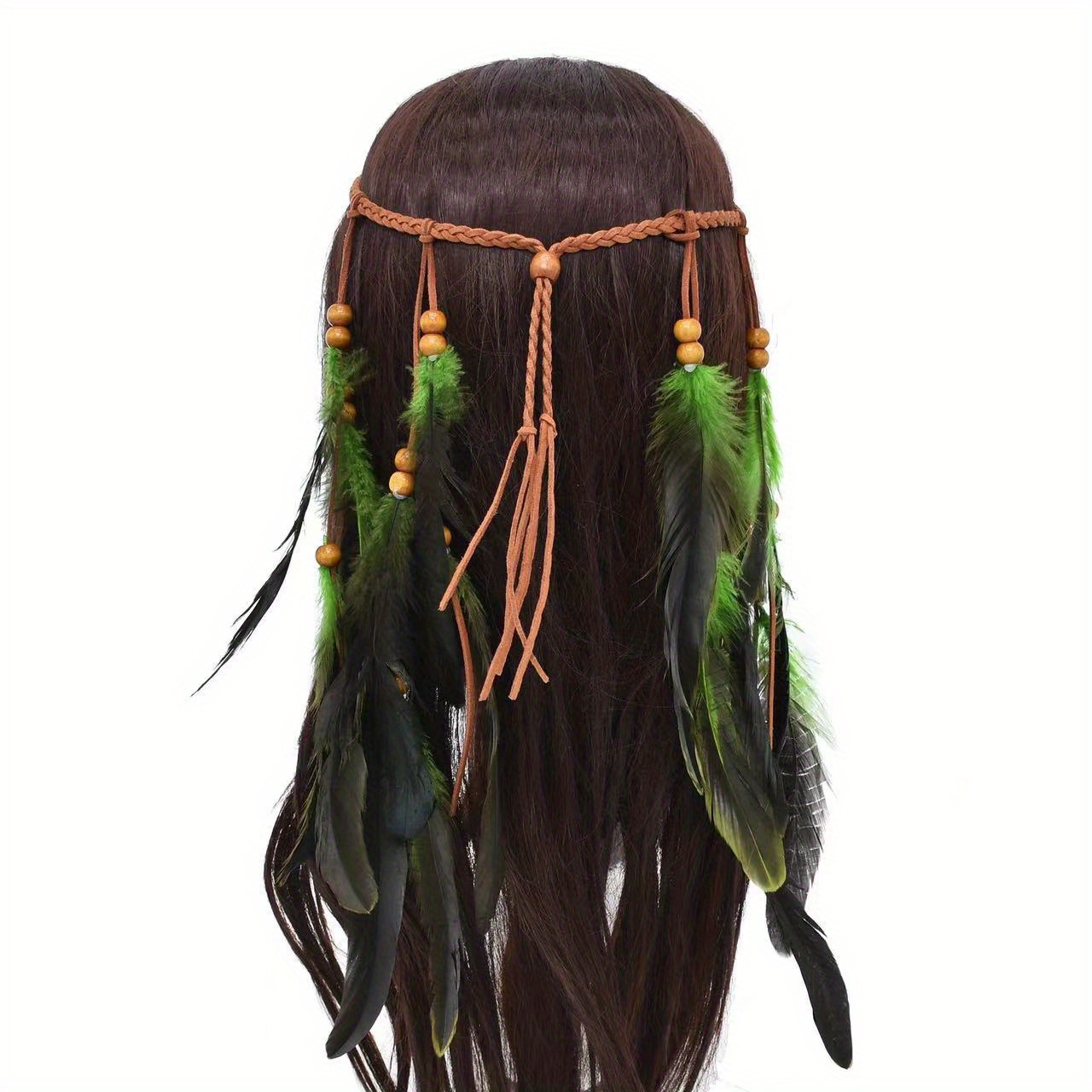 Boho-Chic Anime Feather Headband: Lightweight, Adjustable, Perfect for Easter & Special Occasions