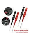 10pcs Insulation Piercing Needle Sensitive Multimeter Test Probe for Banana Plug