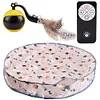 Interactive Cat Toys Ball Fast Rolling in Pouch Funny Cat Toys for Indoor Cats
