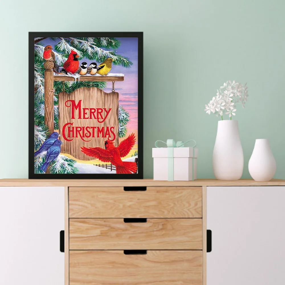 Diamond Painting - Full Round Drill - Snow Bird(30*40cm)