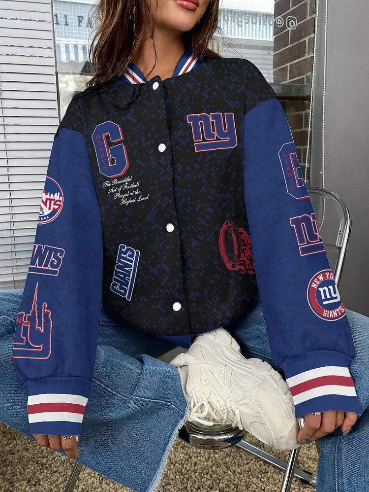 New York Giants  National Football League 2024 Make Your Mark Unisex Varsity Jacket