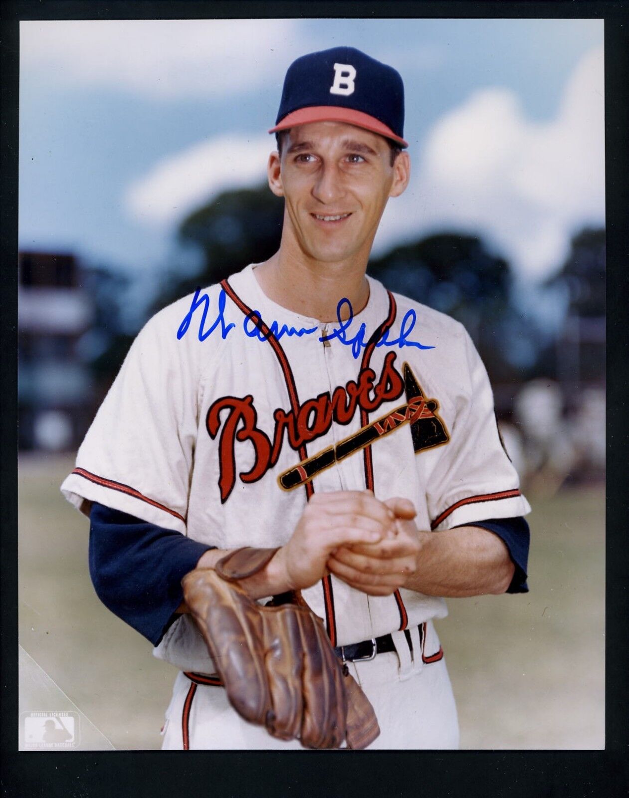 Warren Spahn Signed Autographed 8 x 10 Photo Poster painting JSA authent Boston Milwaukee Braves