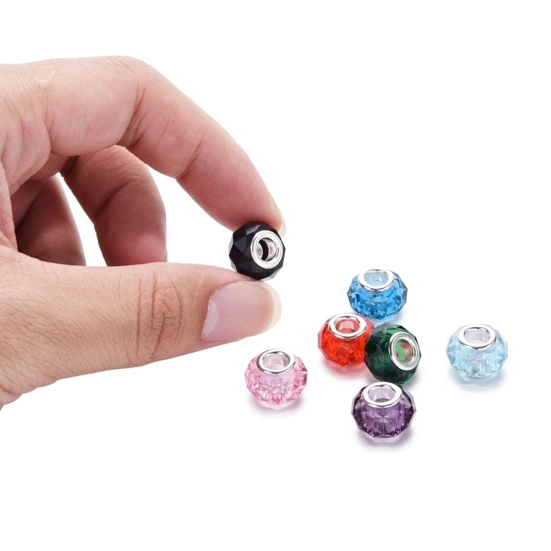 10 PCS/Package Arylic Gold Plated Solid Color Beads3