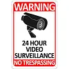 WARNING 24 HOUR VIDEO SURVEILLANCE NO TRESPASSING - Vintage Metal Signs(8*12Inch/12*16Inch) - Warning