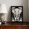 Diamond Painting-DIY Special Shaped Drill Pearl Painting Elephant(30x40cm)