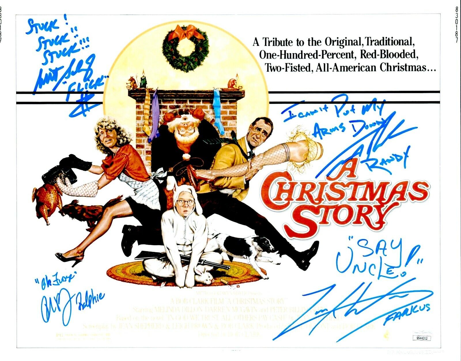 PETER BILLINGSLEY CAST x4 Signed 11x14 A CHRISTMAS STORY Photo Poster painting Autograph JSA COA