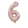 50PCS Polka Dot Colorful 0-9 Numbers 16" Aluminum Film Balloons Birthday Party Decor Supplies