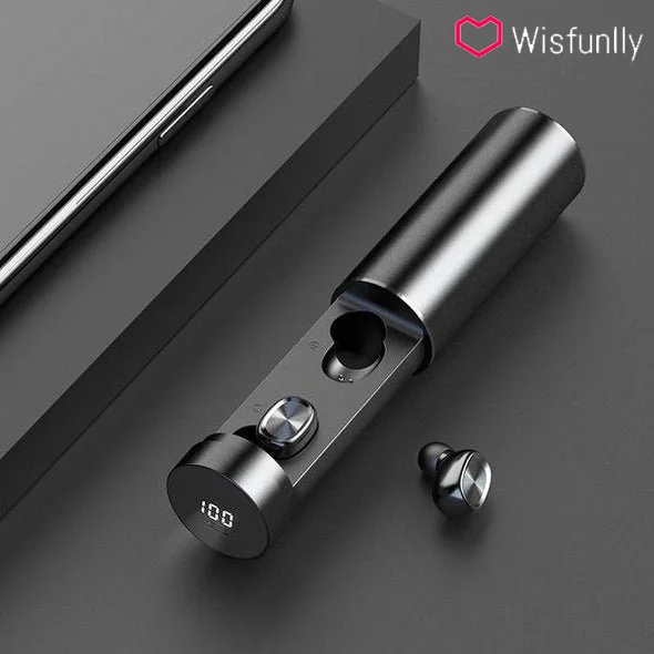 Space Capsule Bluetooth Headphones - Bluetooth Earphone 5.0 Wireless 8D HIFI Sport Earphone MIC Earbuds Gaming Music Headset For Xiaomi Samsung Huawei