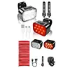 LED Bicycle Front Light USB Rechargeable Cycling Headlight Waterproof Rear Light