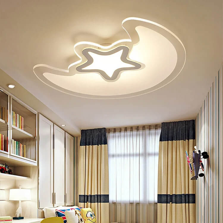 Modern Creative Moon Star Ceiling Light
